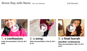 Laura Mendes Video Installatio Snow Days